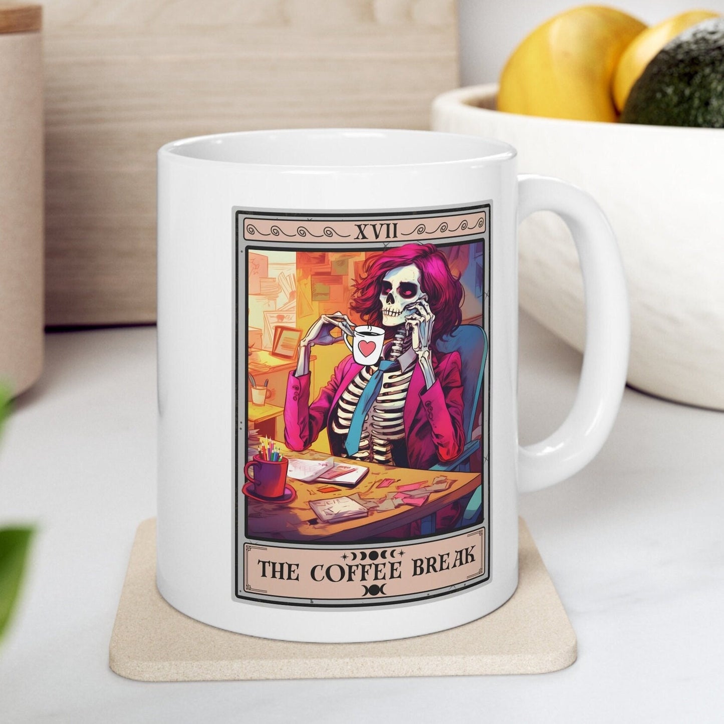 The Coffee Break Tarot Card Mug