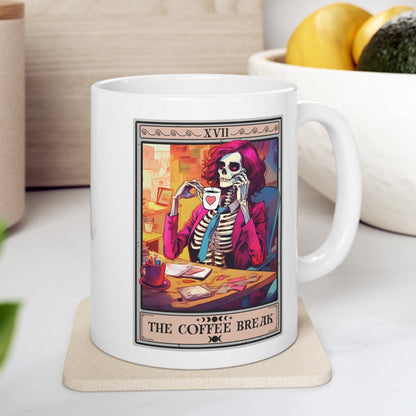 The Coffee Break Tarot Card Mug