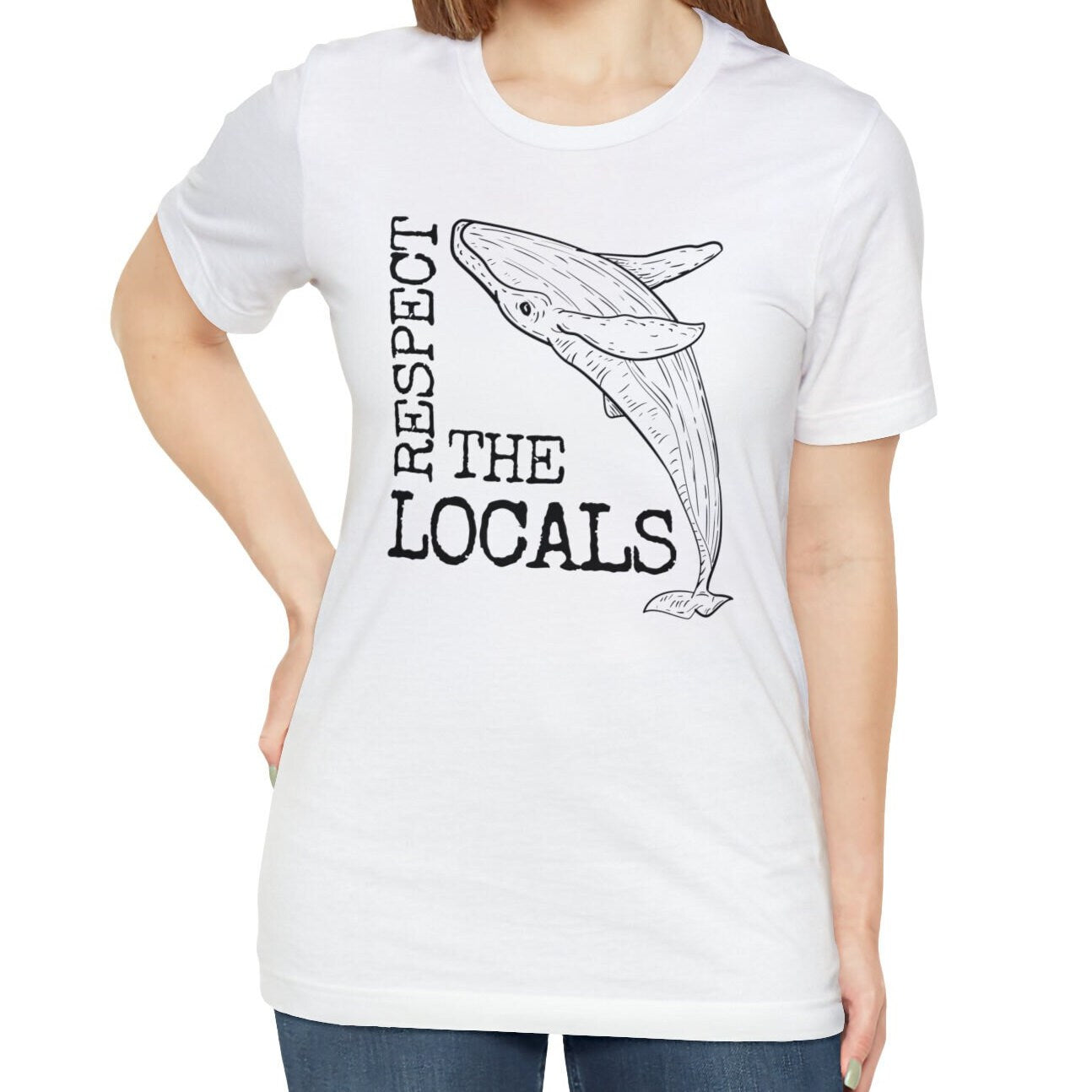 Respect The Locals Whale Shirt Marine Biologist