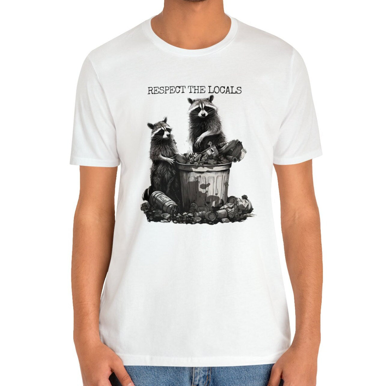 Respect The Locals Raccoon Shirt, Animal Lover