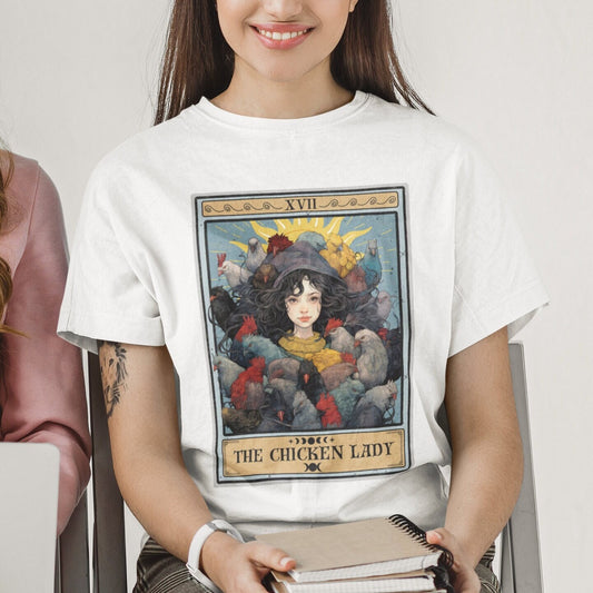 The Chicken Lady Tarot Card Shirt