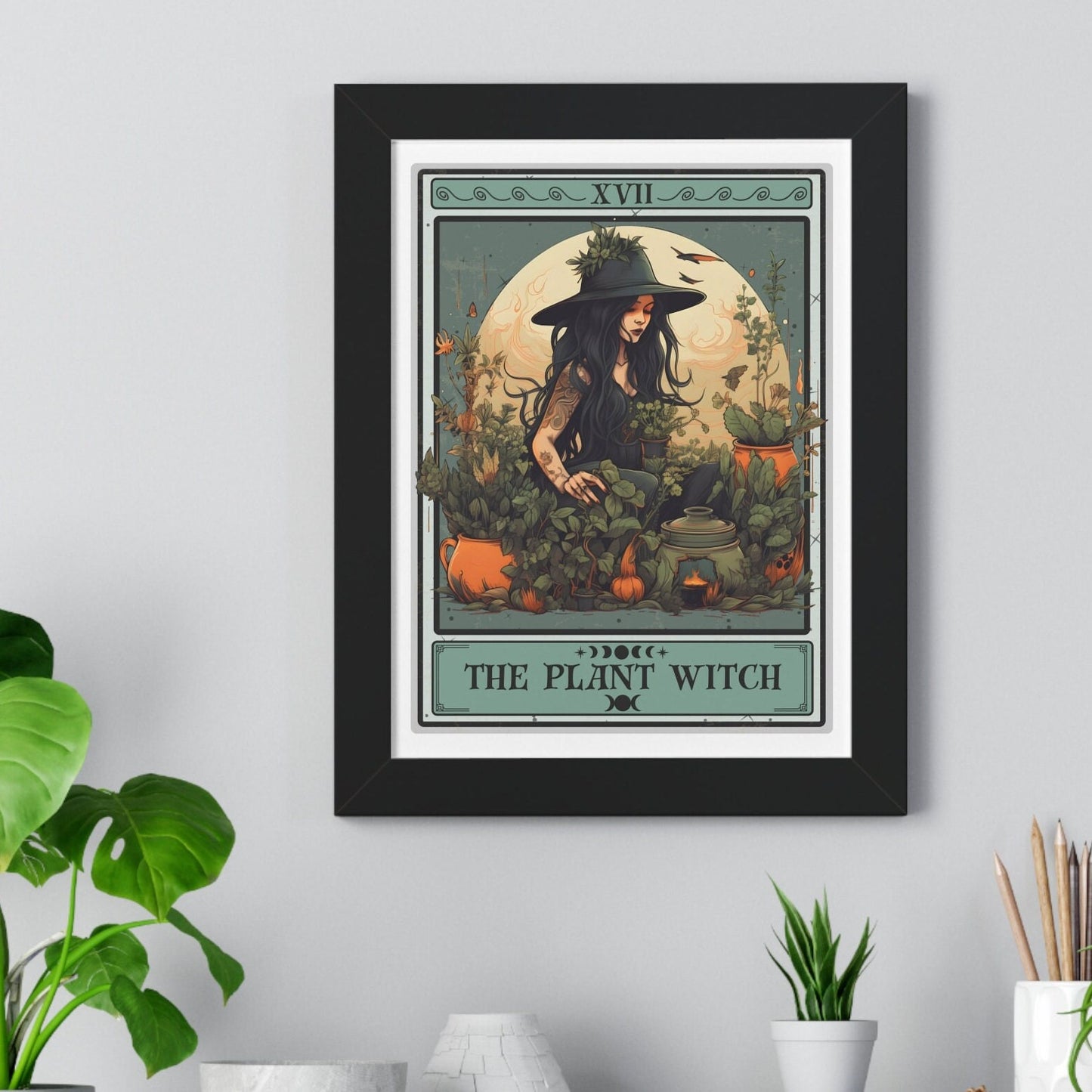 The Plant Witch Tarot Card Print Wall Art