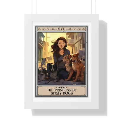 The Princess Of Stray Dogs Framed Print, Street Dog Rescuer