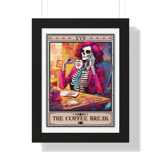 Coffee Break Tarot Framed Print