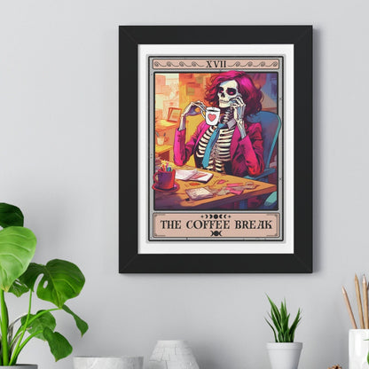 Coffee Break Tarot Framed Print