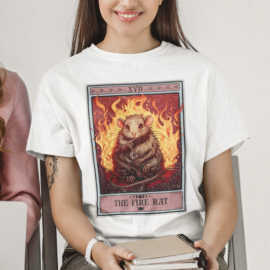 The Fire Rat Tarot Card Shirt