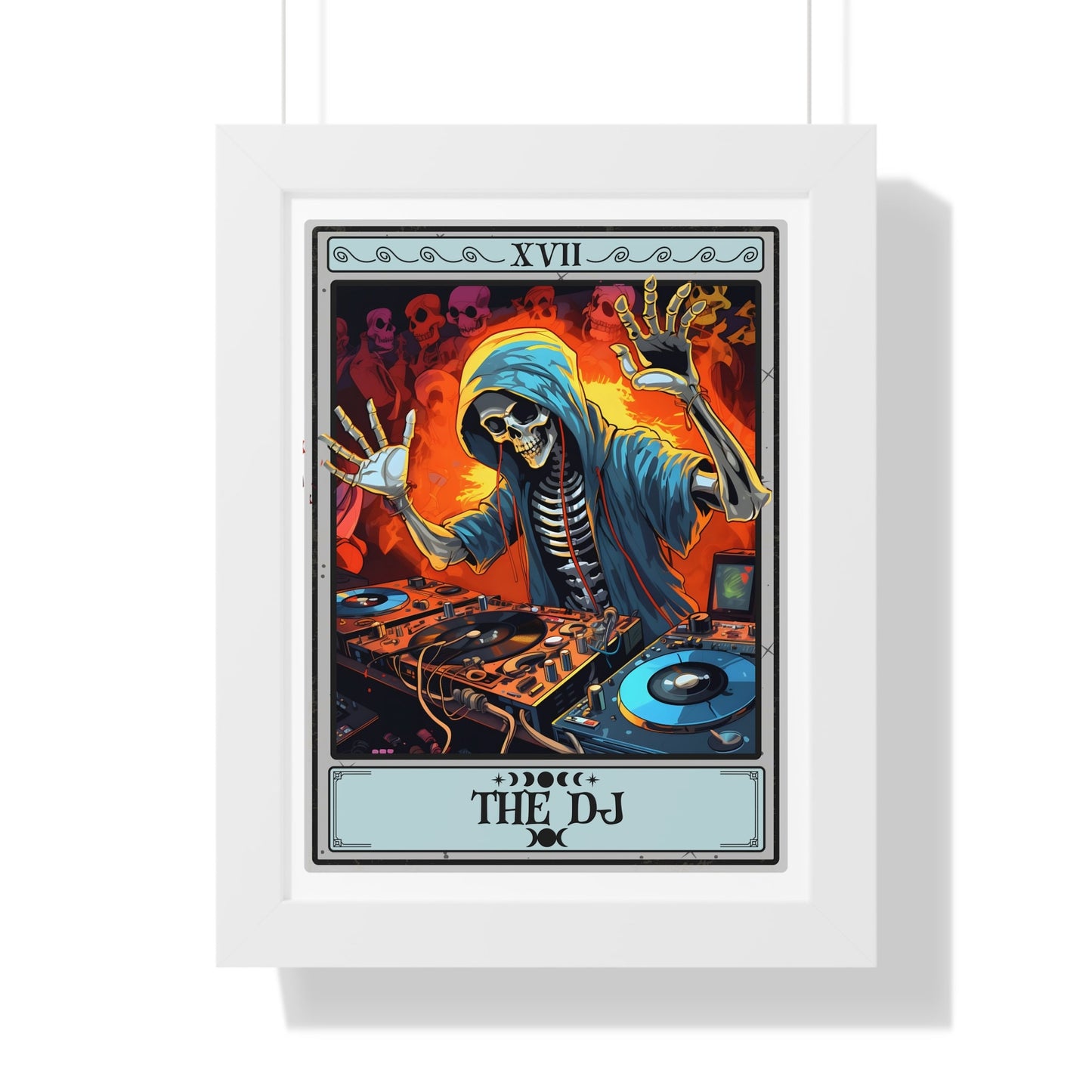 The DJ Tarot Card Framed Print