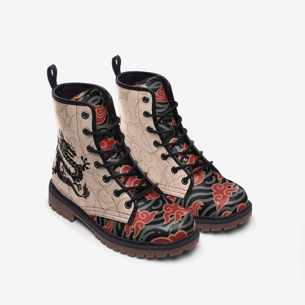 Chinese Dragon Combat Boots