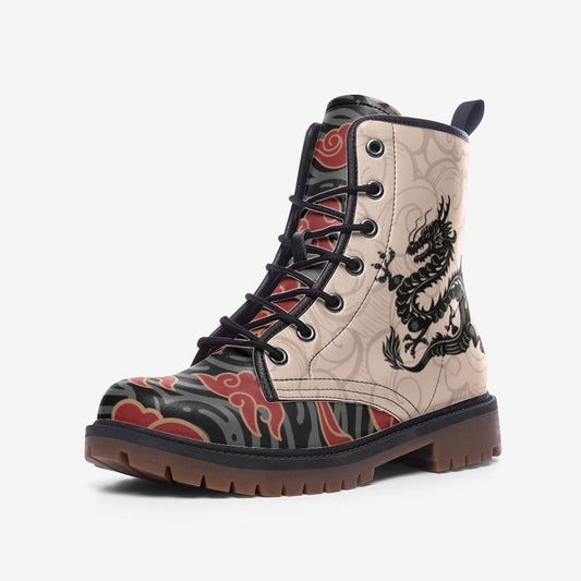 Chinese Dragon Combat Boots