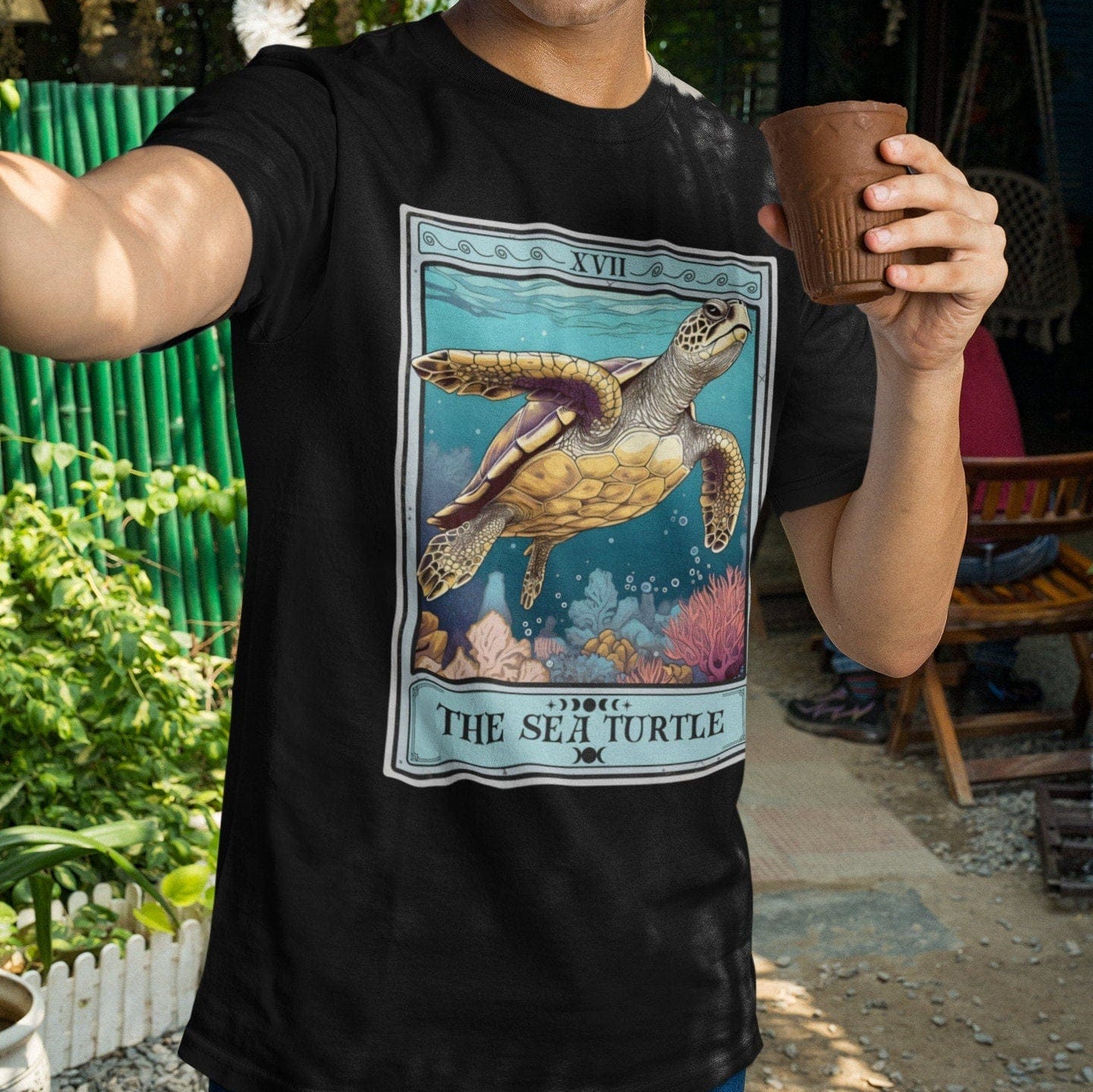 The Sea Turtle Tarot Card Shirt, Ocean Lover