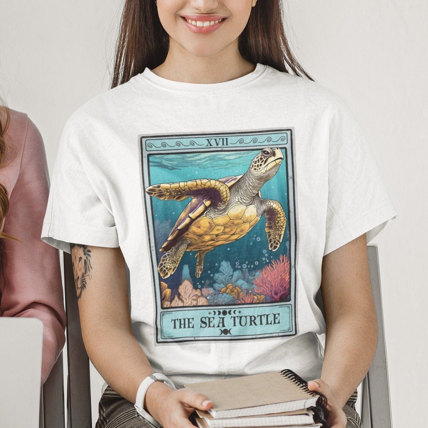 The Sea Turtle Tarot Card Shirt, Ocean Lover