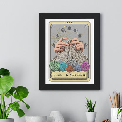 The Knitter Tarot Card Wall Art Knitting