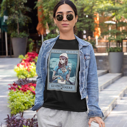 The Enfermera Tarot Shirt Latina Nurse