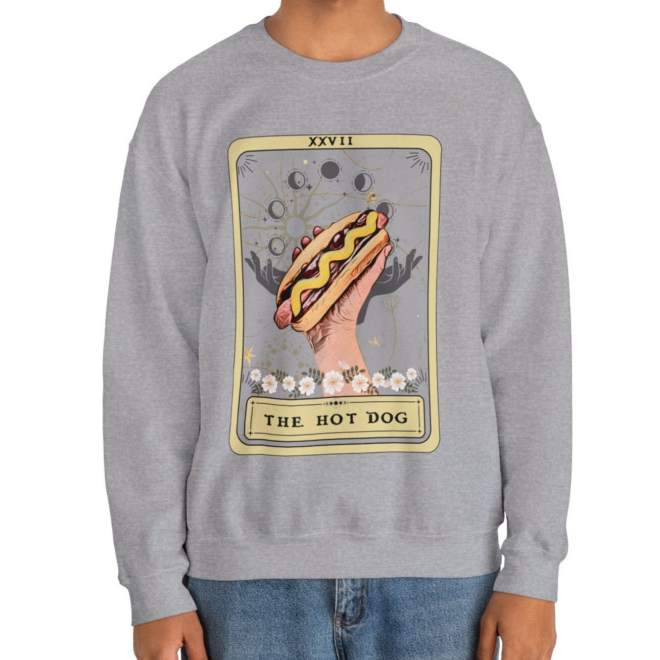 The Hot Dog Tarot Card Sweatshirt