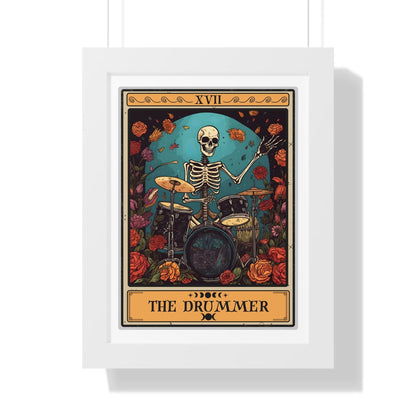 The Drummer Tarot Card Framed Print