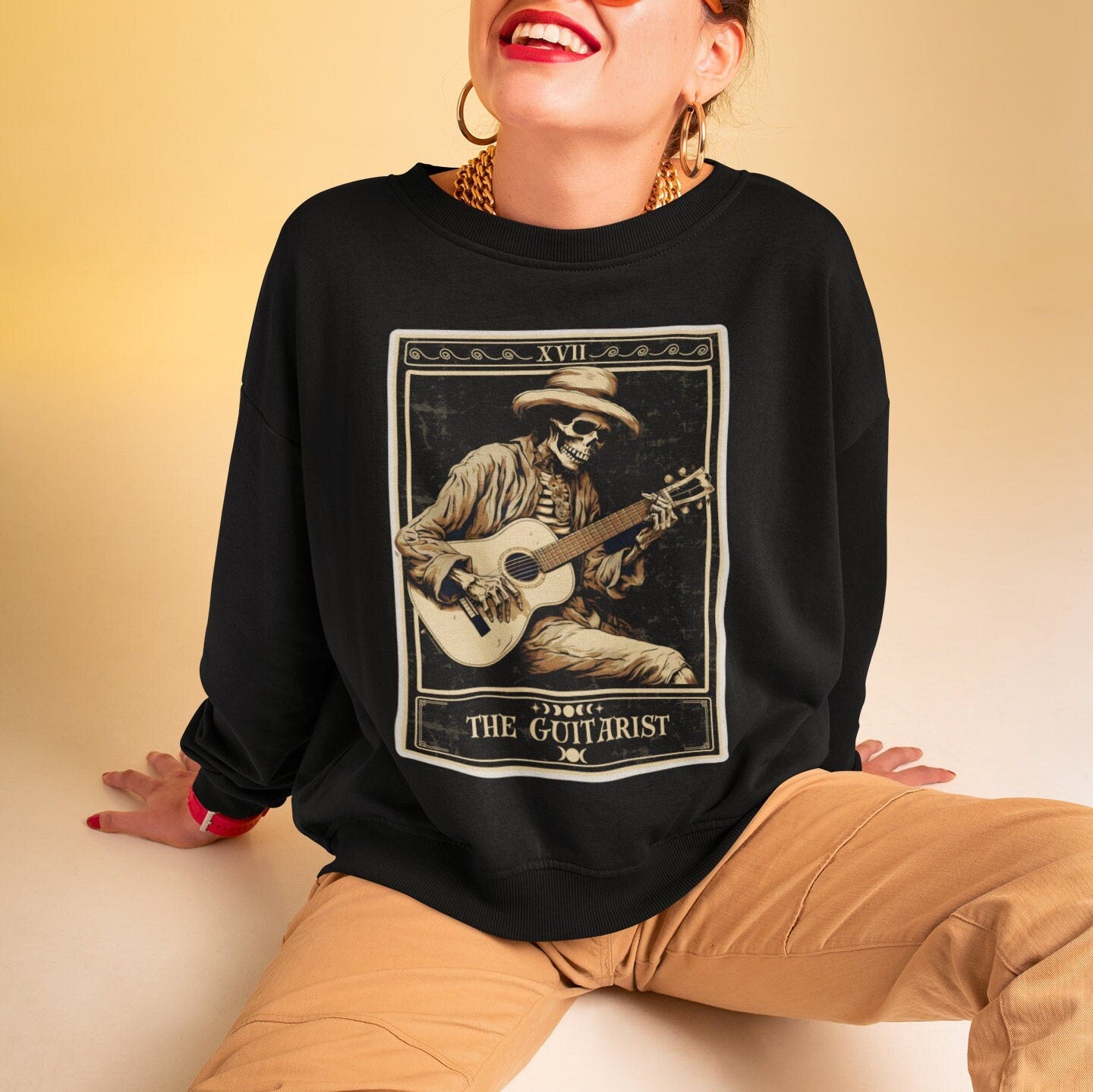 The Guitarist Tarot Card Sweatshirt