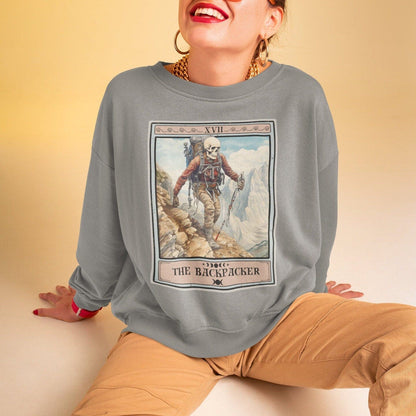 The Backpacker Tarot Card Sweatshirt