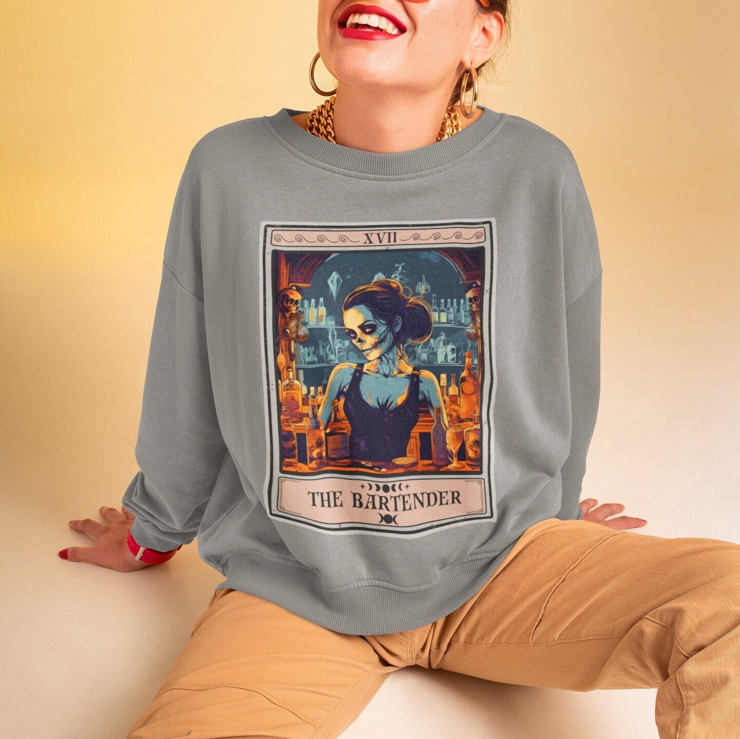 The Bartender Tarot Card Sweatshirt