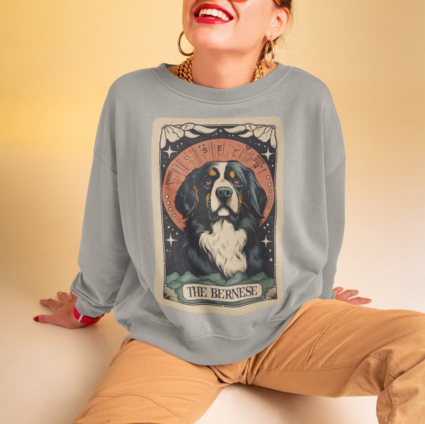 The Bernese Tarot Card Sweatshirt