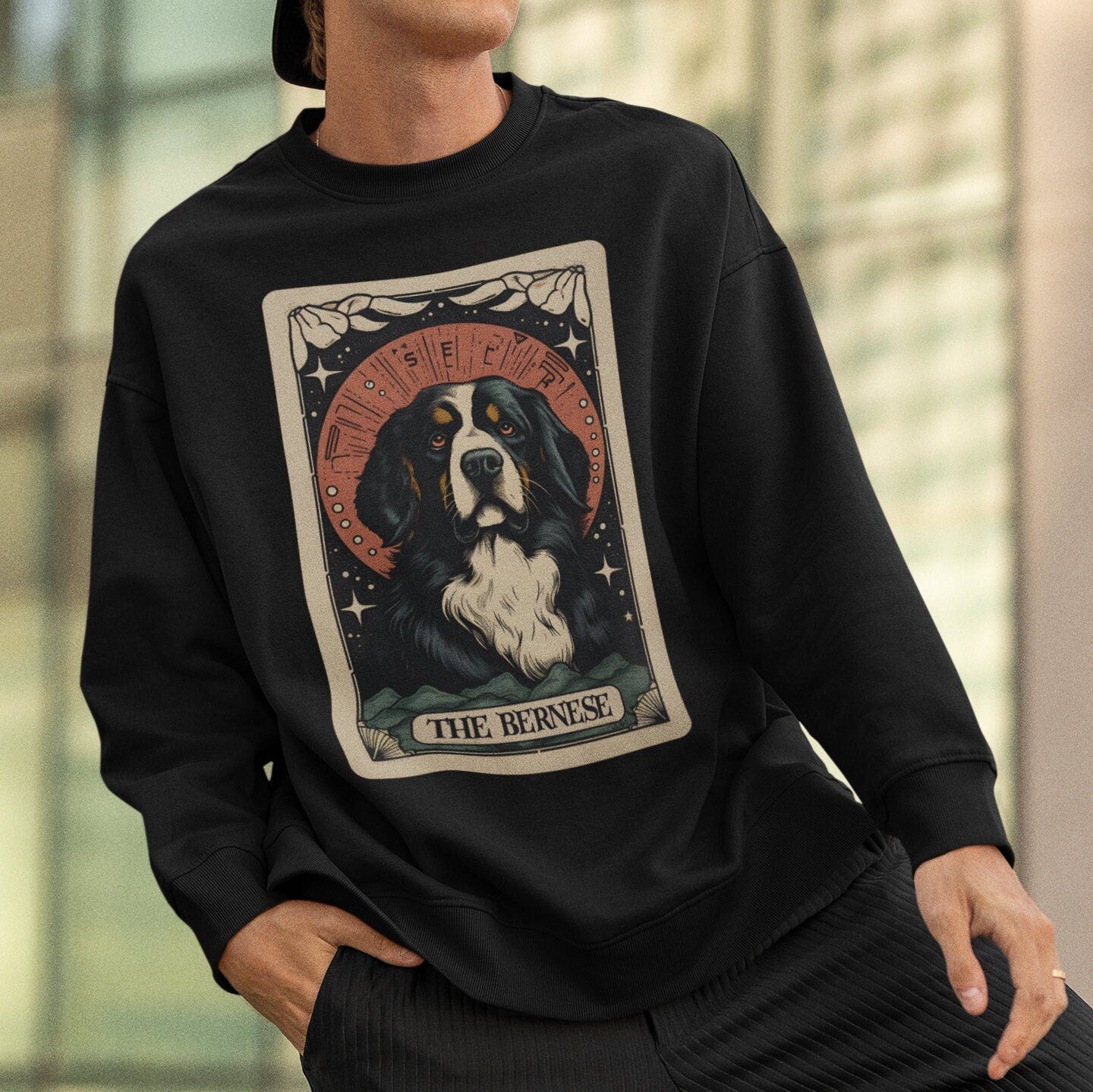 The Bernese Tarot Card Sweatshirt