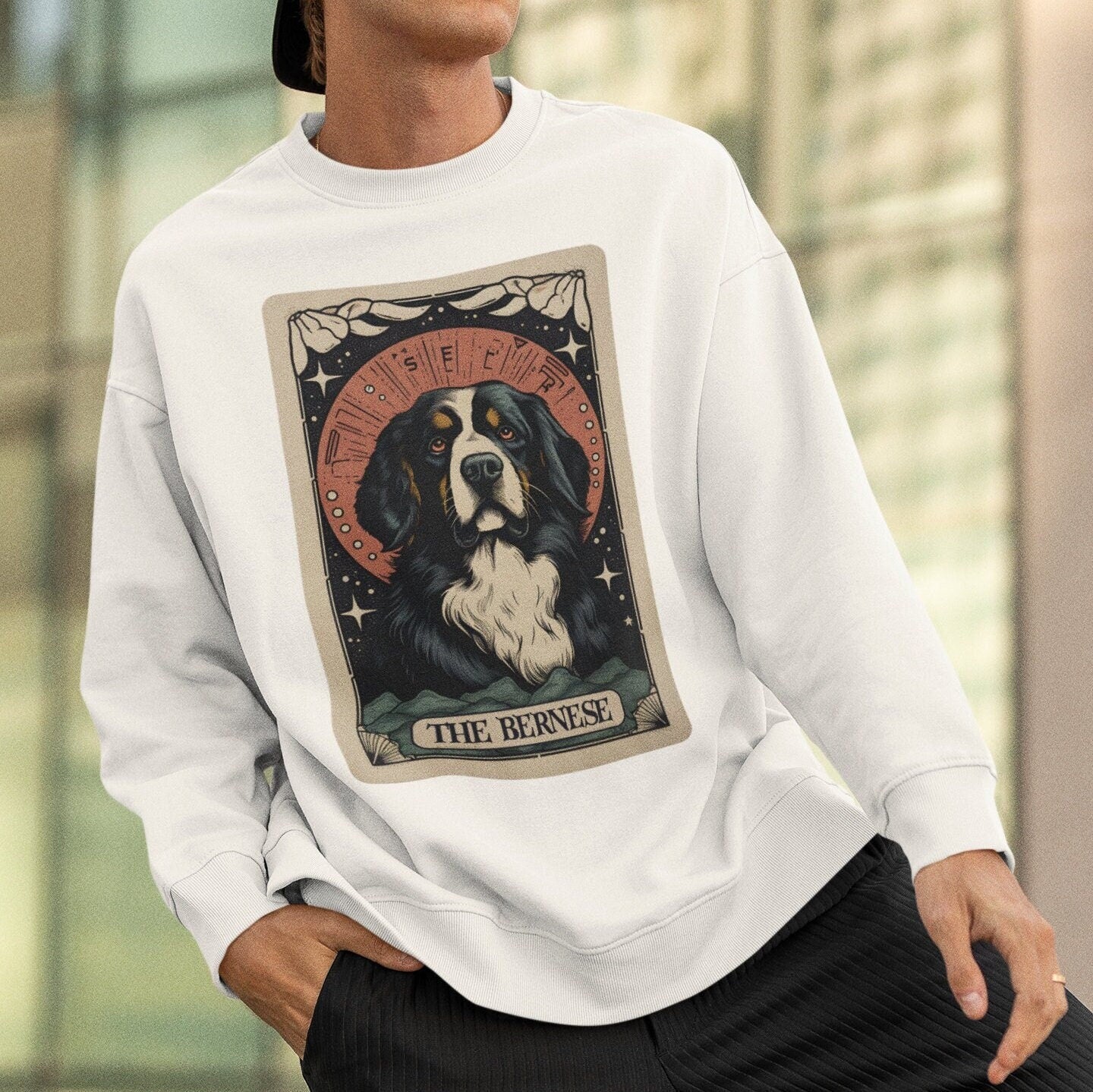 The Bernese Tarot Card Sweatshirt