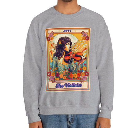 The Violinist Tarot Card Sweatshirt, Violin Player