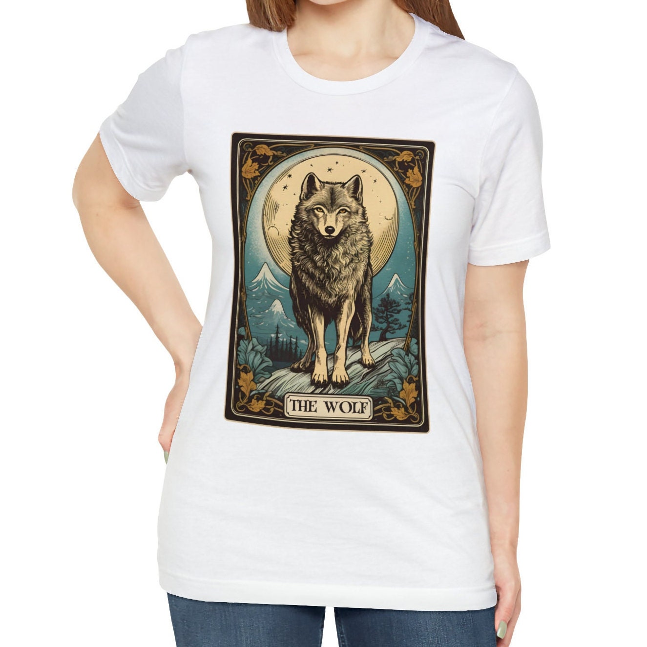 The Wolf Tarot Card T-Shirt