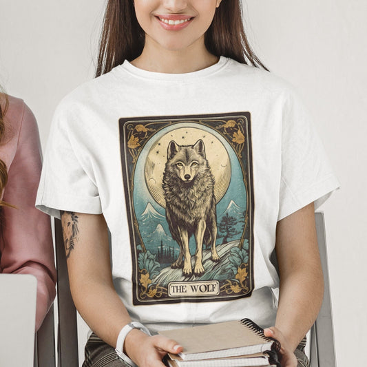 The Wolf Tarot Card T-Shirt