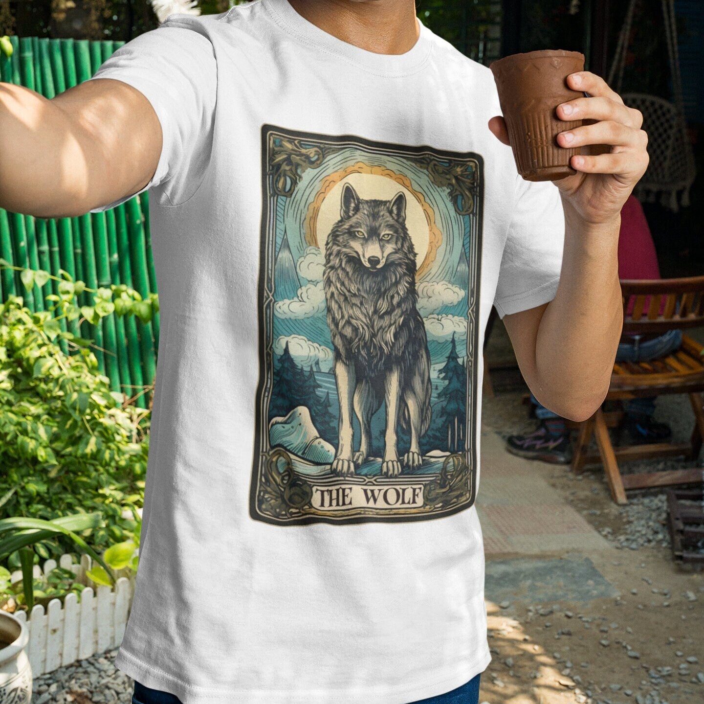 The Wolf Tarot Card Shirt