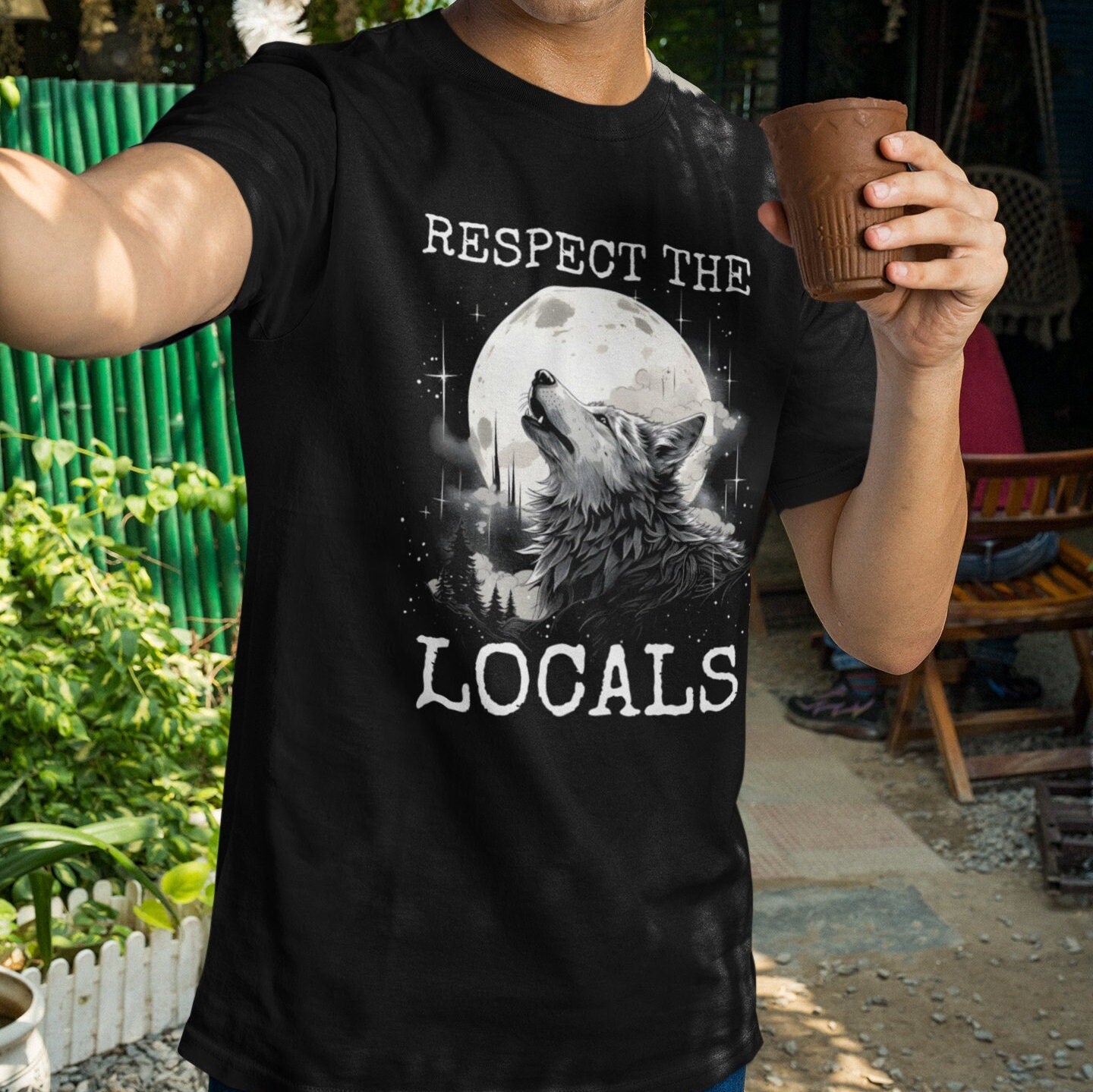 Respect the Locals Wolf T-shirt