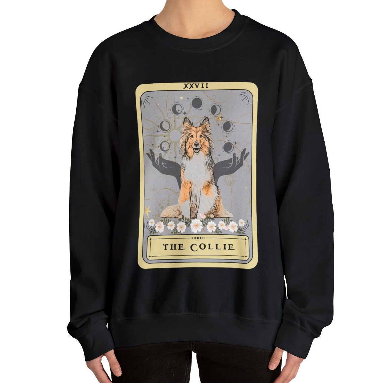 The Collie Tarot Card Sweatshirt