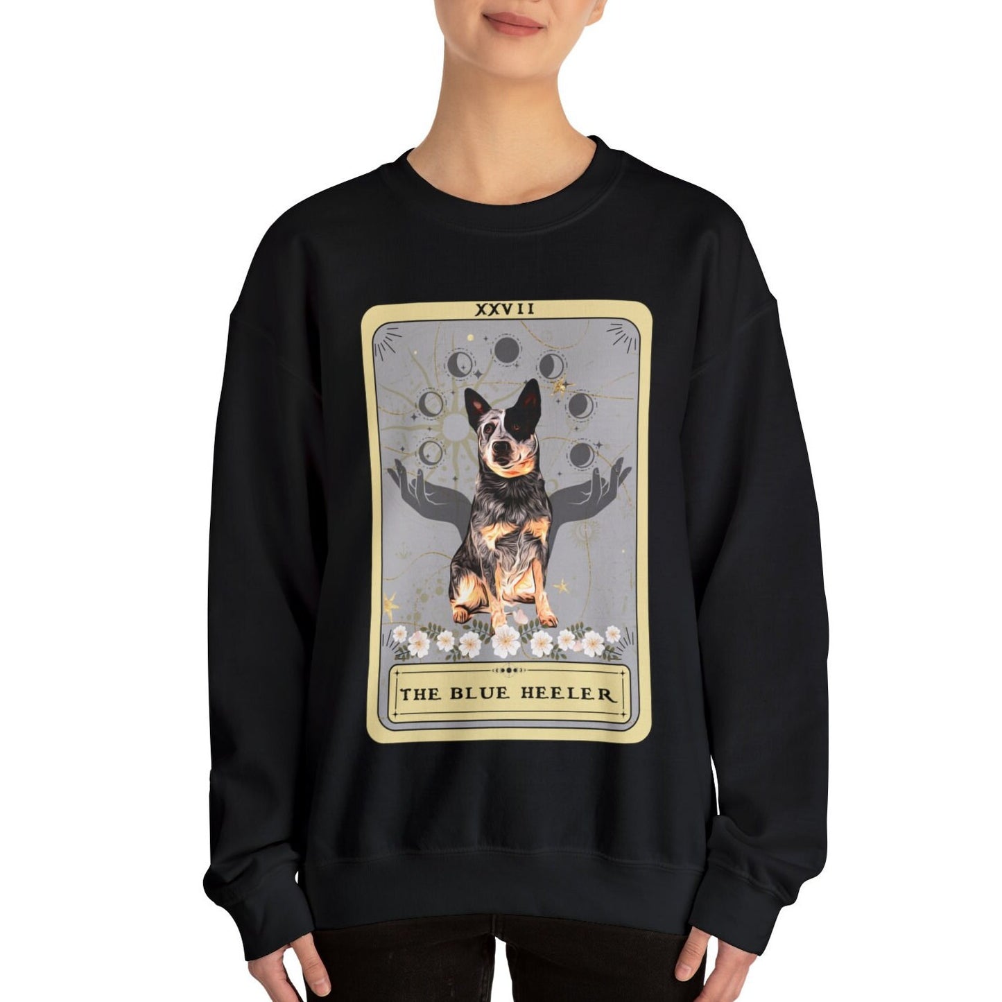 The Blue Heeler Tarot Card Sweatshirt