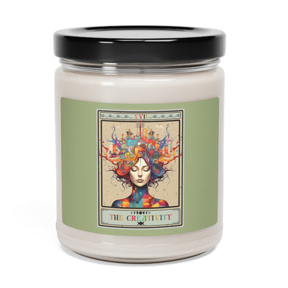 The Creativity Tarot Card Candle