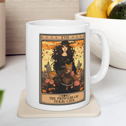 The Princess Of Feral Cats Tarot Card Mug