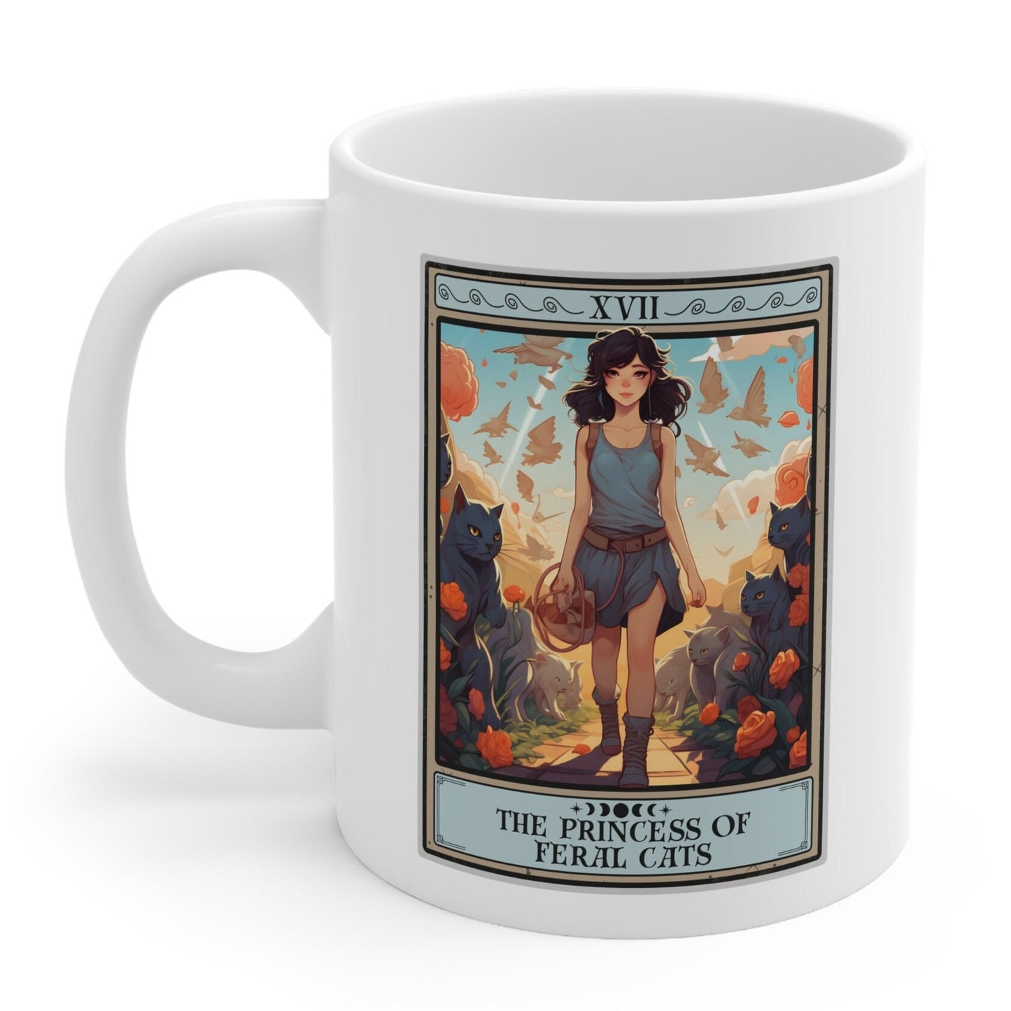 The Princess Of Feral Cats Tarot Card Mug