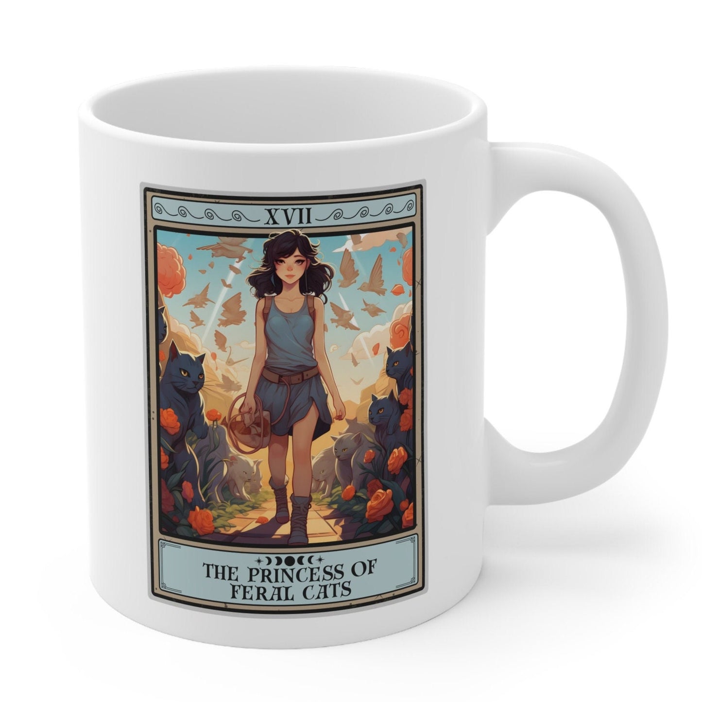 The Princess Of Feral Cats Tarot Card Mug