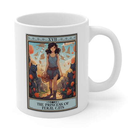 The Princess Of Feral Cats Tarot Card Mug