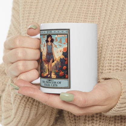 The Princess Of Feral Cats Tarot Card Mug