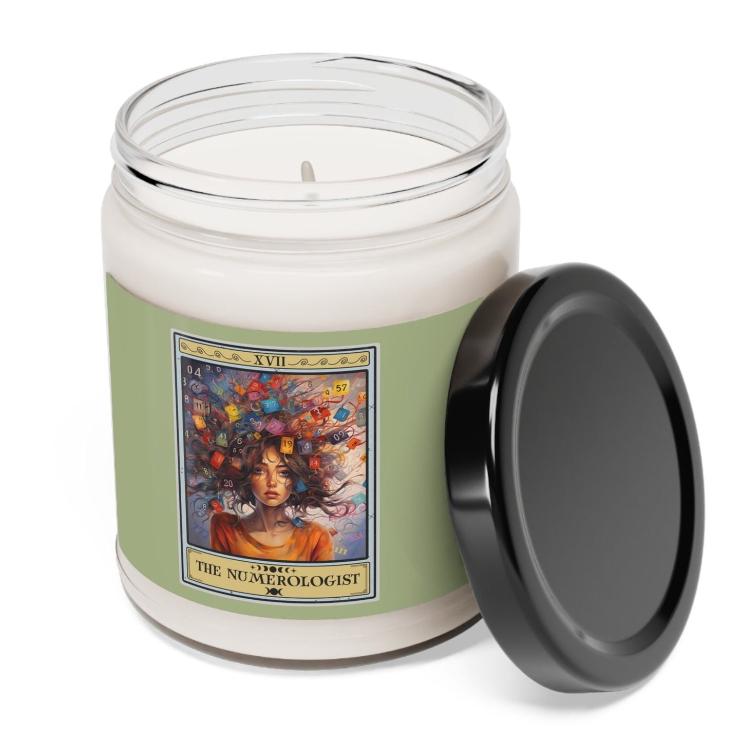 Numerology, The Numerologist Tarot Card Candle