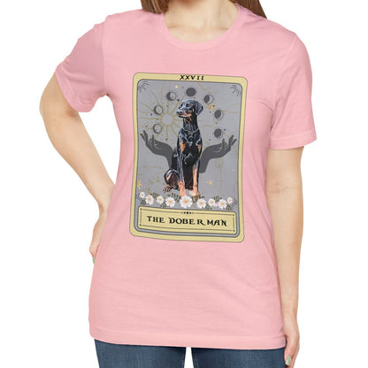 The Doberman Dog Tarot Card Shirt, Natural Doberman