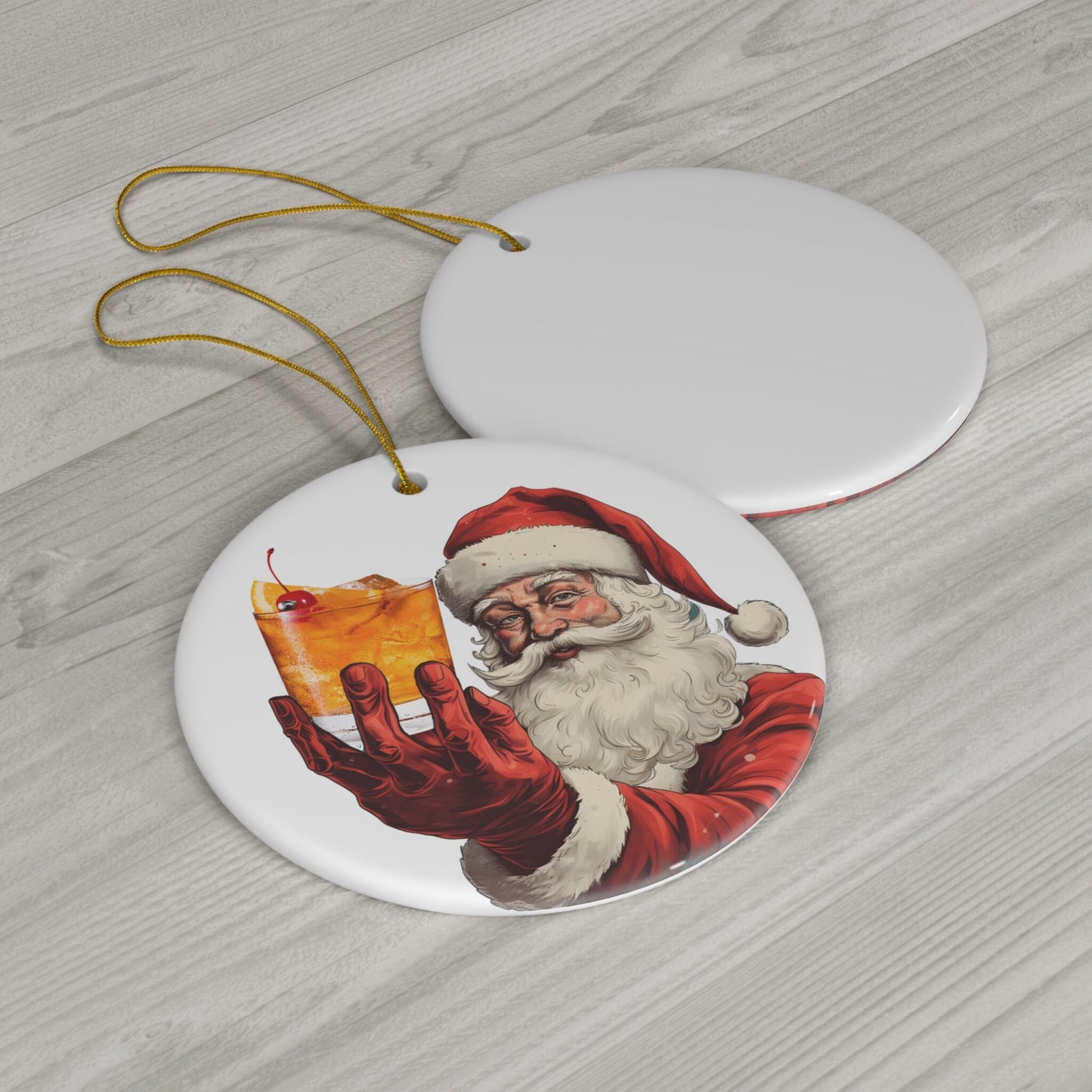 Old Fashioned Cocktail Christmas Ornament