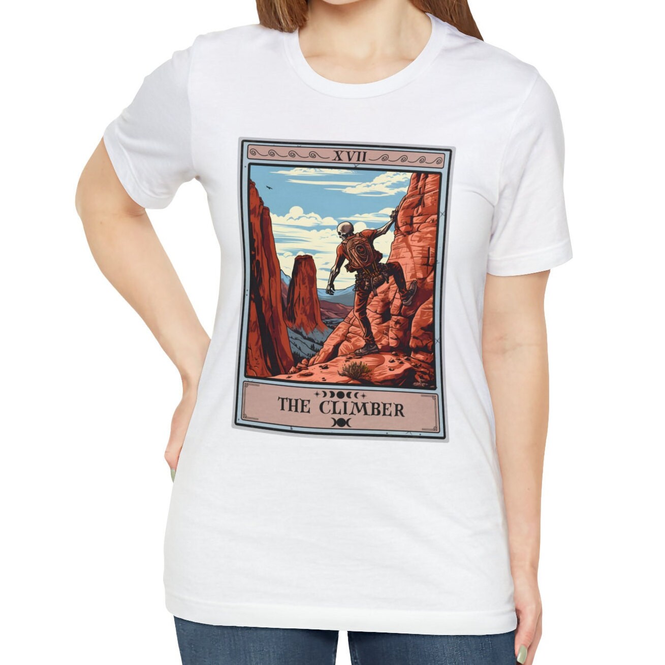 The Climber Tarot Card Shirt, Rock Climbing