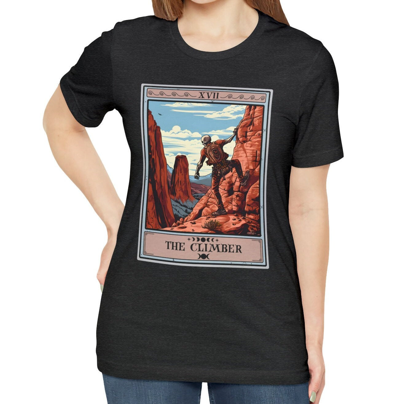 The Climber Tarot Card Shirt, Rock Climbing