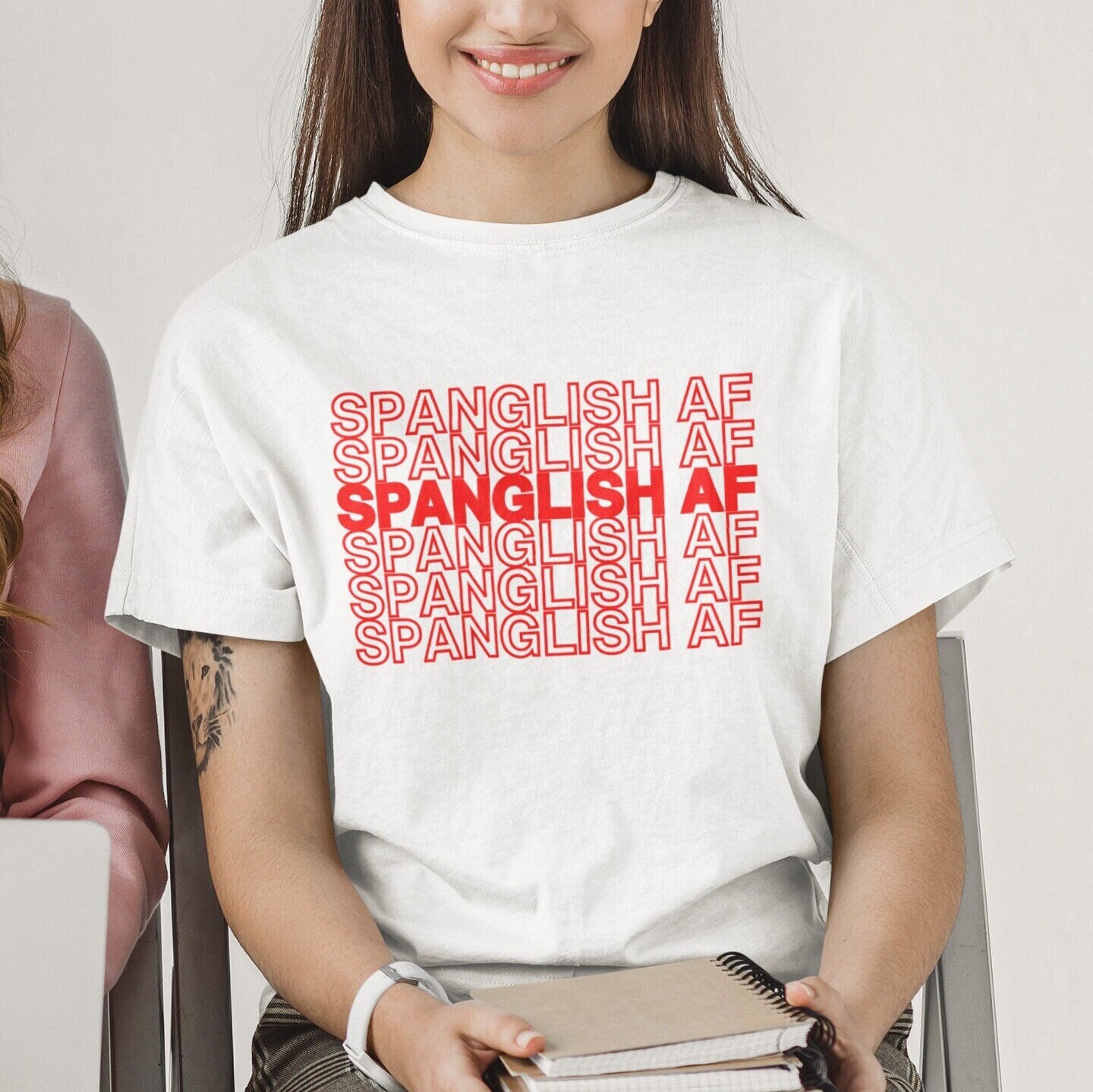 Spanglish AF Shirt Spanish Bilingual