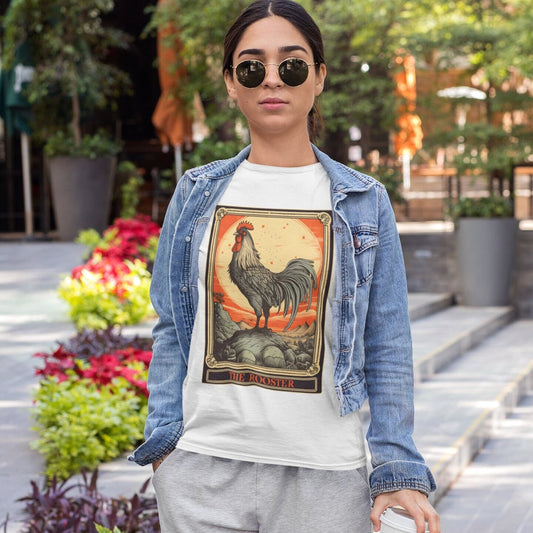 The Rooster Tarot Card Shirt, Chicken Lover Farm Life