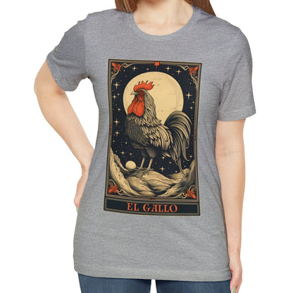 El Gallo Tarot Card Shirt, Rooster Animal