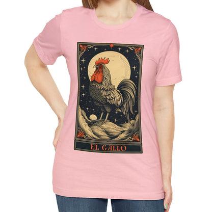 El Gallo Tarot Card Shirt, Rooster Animal