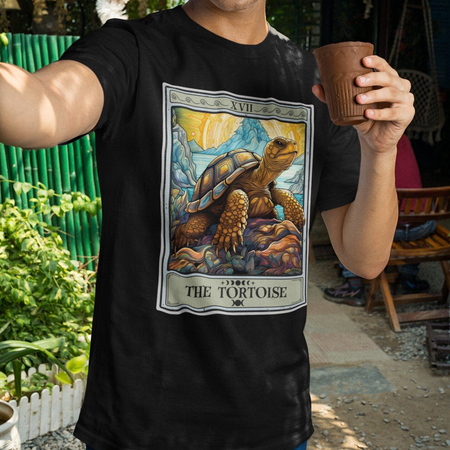 The Tortoise Tarot Card Shirt, Animal Lover