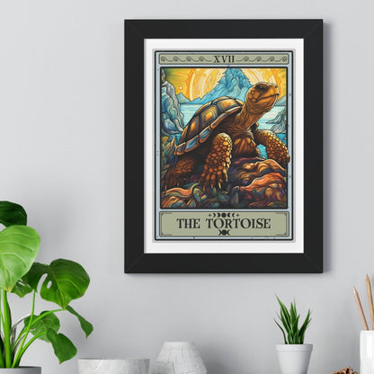 The Tortoise Tarot Card Framed Print Wall Art