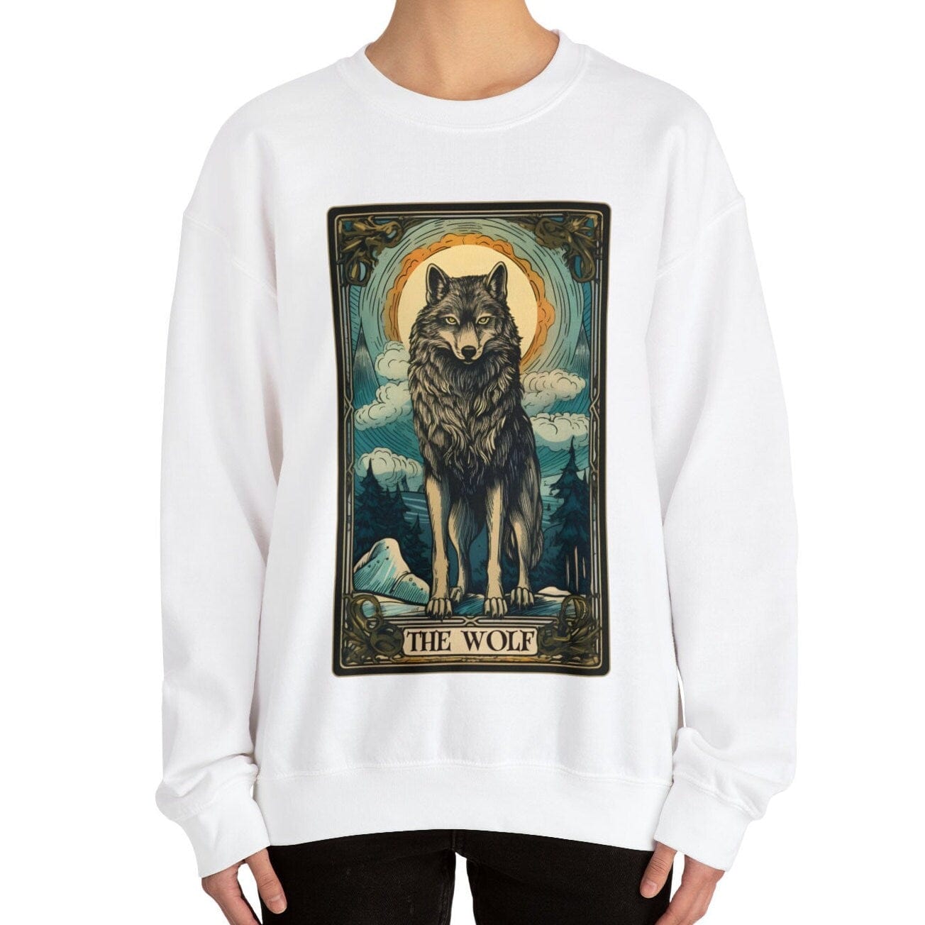 The Wolf Tarot Card Sweatshirt